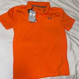 NWT Orange Under Armour Youth Shirt XL